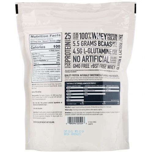 Isopure, Low Carb Protein Powder, Banana, 1 lb (454 g)