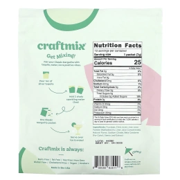 Craftmix, Пакетики для коктейлей, классическая маргарита, 12 пакетиков, 84 г (2,96 унции)
