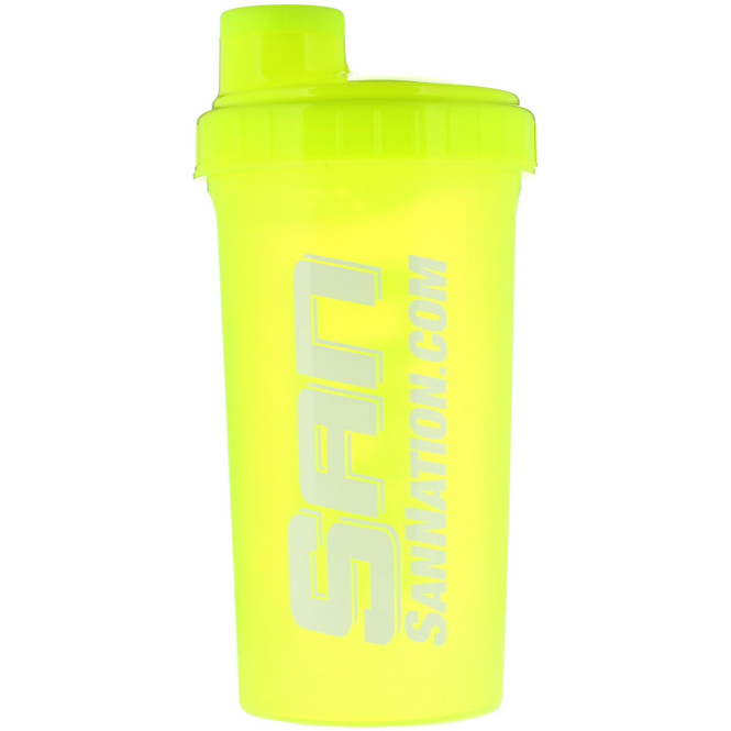 SAN Nutrition, Шейкер, неоново-желтый, 24 унции