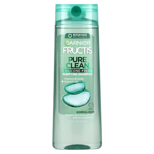 Garnier, Fructis, Pure Clean, укрепляющий шампунь с алоэ, 370 мл