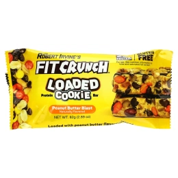 FITCRUNCH, Батончик из загруженного протеина, со вкусом арахисовой пасты, 12 батончиков, по 2,89 (82 г)