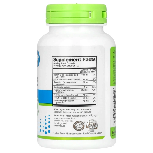 NutriBiotic, Essential Electrolytes , 100 веганских капсул