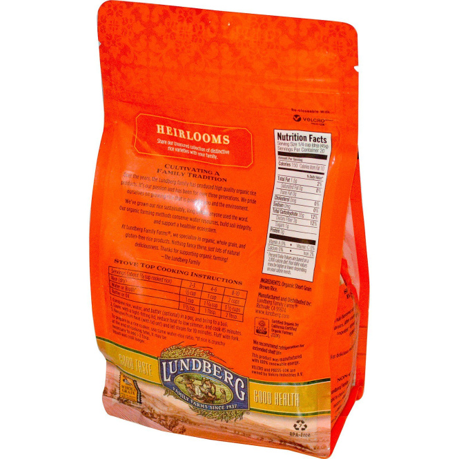 Lundberg, Органический, круглозернистый бурый рис, 32 унции (907 г)