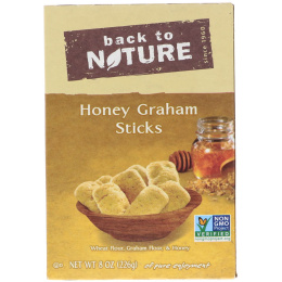 Back to Nature, Медовые палочки из муки грубого помола, 8 унций (226 г)