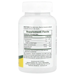 NaturesPlus, высокоэффективное железо с витамином C и травами, вишневый вкус, 90 жевательных таблеток