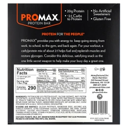 NuGo Nutrition, ProMax Protein Bar, протеиновый батончик, тесто для печенья с шоколадной крошкой, 12 батончиков по 75 г (2,64 унции)