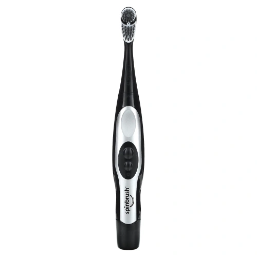 Spinbrush, Charcoal Clean, зубная щетка с электроприводом, мягкая, 1 зубная щетка