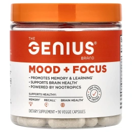 The Genius Brand, Mood + Focus, 90 растительных капсул