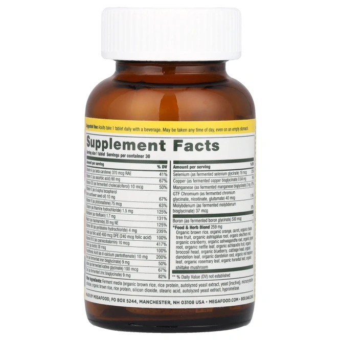 MegaFood, мультивитамины для женщин, 30 таблеток