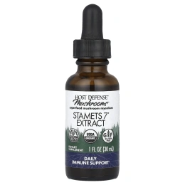 Fungi Perfecti, Stamets 7 Extract, ежедневная иммунная поддержка, 1 жидкая унция (30 мл)