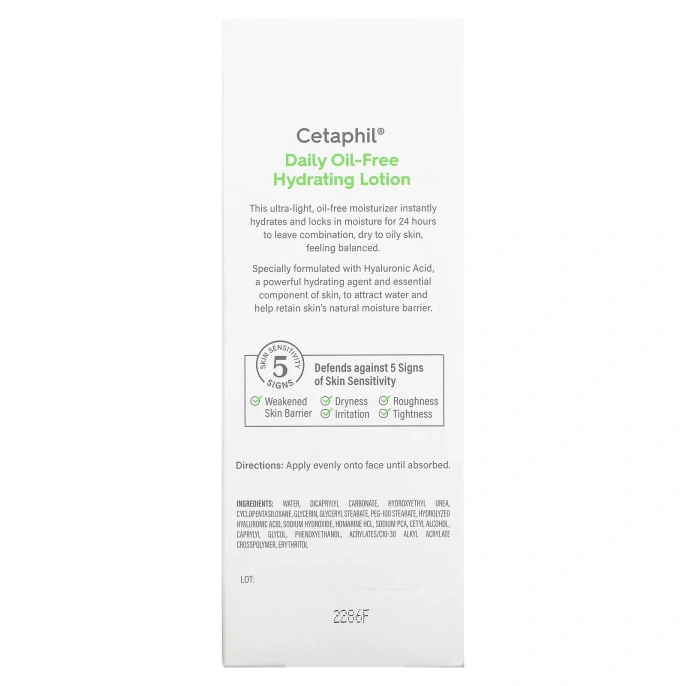 Cetaphil, Увлажняющий лосьон на каждый день с гиалуроновой кислотой, 88 мл