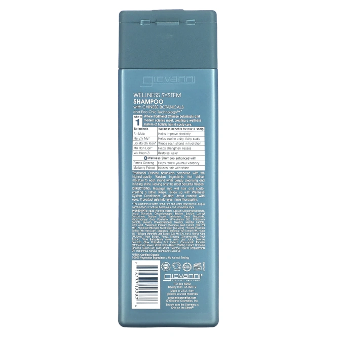 Giovanni, Шампунь для здоровья с китайскими травами, шаг 1, 8.5 жидких унций (250 мл)