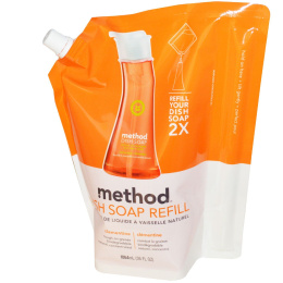 Method, Средство для мытья посуды в экономичной упаковке, Клементины, 36 жидких унций (1064 мл)