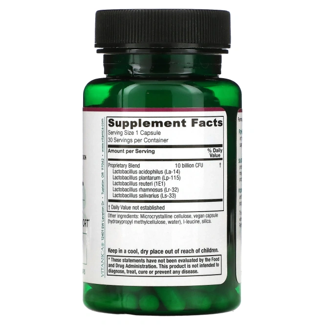 Vitanica, Фэмеколоджи, вагинальная поддержка/поддержка внутренних органов, 30 вегетарианских капсул