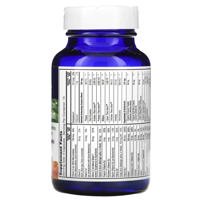 Enzymedica, Белковое питание, мультивитамины для женщин 50+, 60 капсул