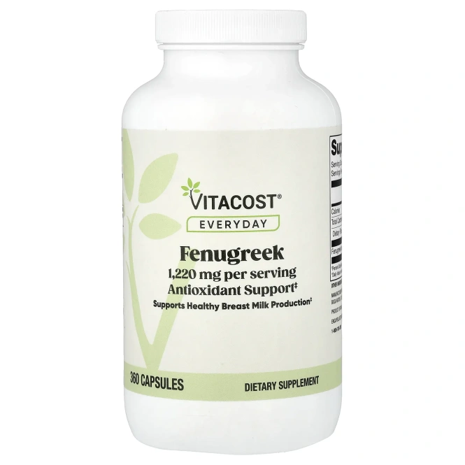 Vitacost, Everyday, пажитник, 360 капсул (610 мг в капсуле)