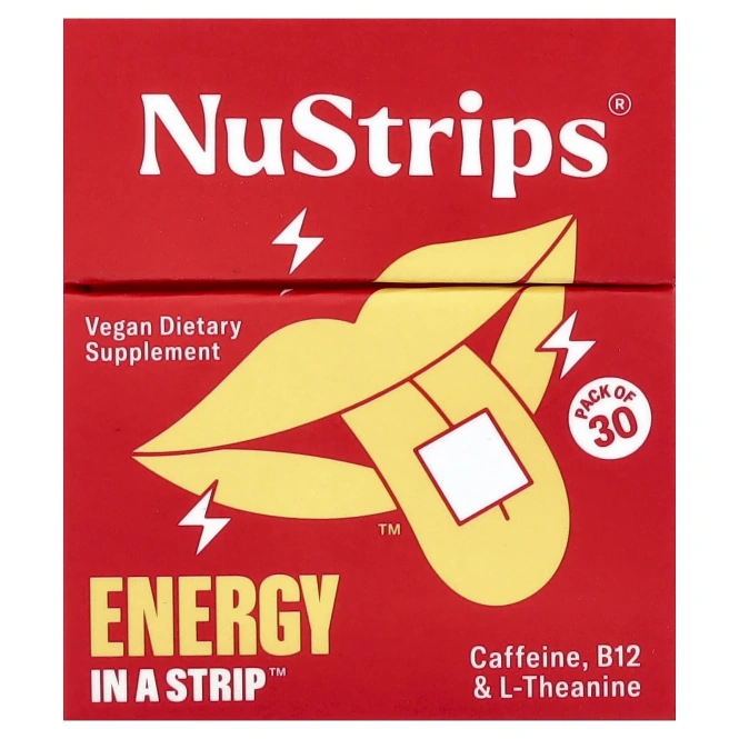 NuStrips, Energy In A Strip™, корица и ваниль, 30 полосок