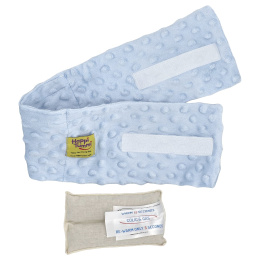 Happi Tummi, Натуральное обертывание для быстрого облегчения колик и газообразования, синий, для младенцев до 36 месяцев, 1 обертывание и 1 пакетик с травами