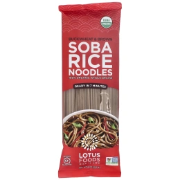 Lotus Foods, Лапша из гречки и коричневого риса соба, 227 г (8 унций)