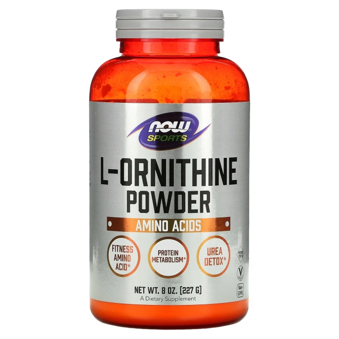 Now Foods, Чистый порошок L-орнитина, 8 унций (227 г)
