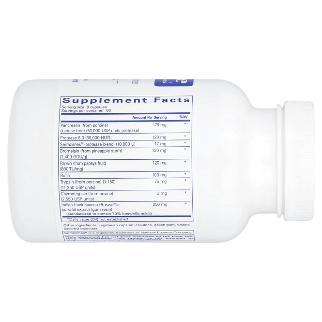 Pure Encapsulations, Комплекс системных ферментов, 180 капсул