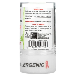 Thai Deodorant Stone, Шариковый дезодорант Тайский Кристалл, 4.25 унций (120 г)