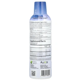 Aurora Nutrascience, Мега липосомальный CoQ10, органический фруктовый вкус, 300 мг, 480 мл (16 жидк. унций)