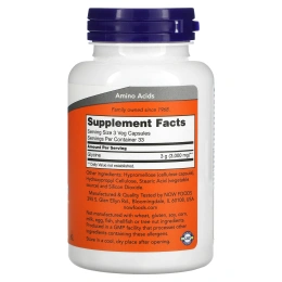 Now Glycine Глицин (Глицинон) 1000 мг, 100 капсул в растительной оболочке