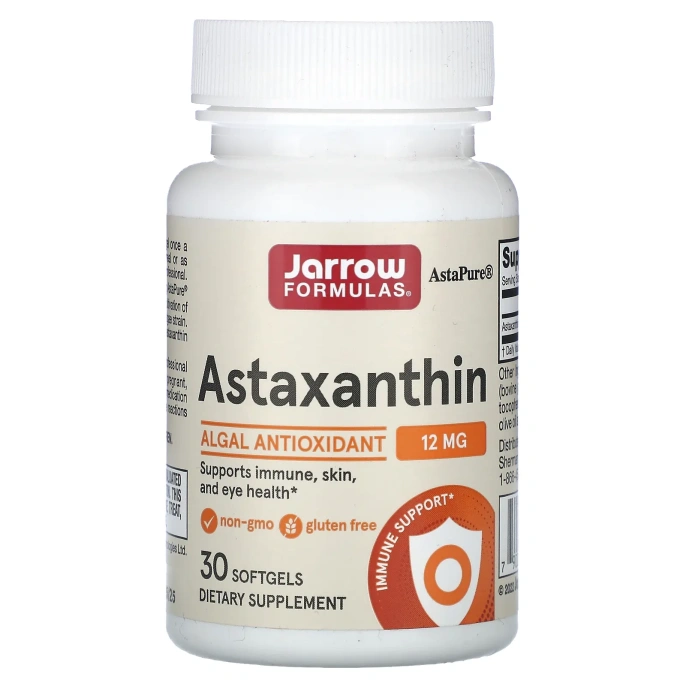 Jarrow Formulas, астаксантин, 12 мг, 30 капсул