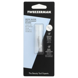 Tweezerman, сменные лезвия для бритья для бровей, 4 шт.