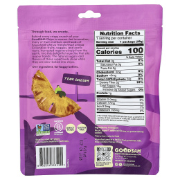 GoodSam PBC, Little Farms™, хрустящий и хрустящий ананас, ломтики ананаса, 28 г (1 унция)
