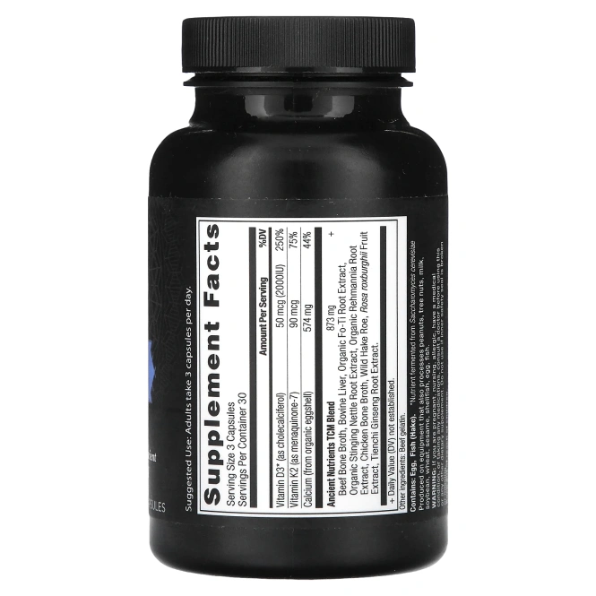 Dr. Axe / Ancient Nutrition, Кальций, 90 капсул