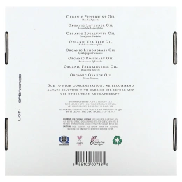 Cliganic, эфирные масла, набор для ароматерапии, набор из 8 предметов