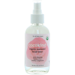 Cocokind, Органический тоник для лица с розовой водой, 4 унции (120 мл)