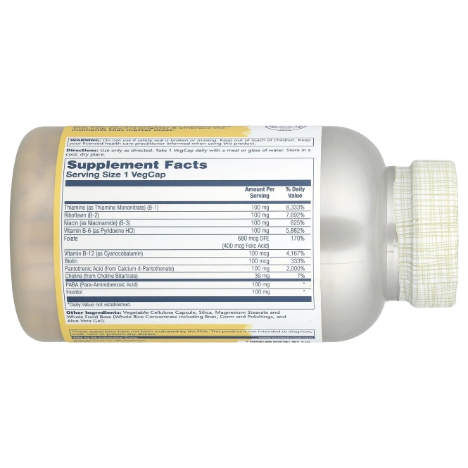 Solaray, B-комплекс 100 250 вег капсул