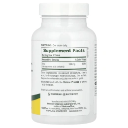 Nature's Plus, Мега цинк, 100 мг, 90 таблеток