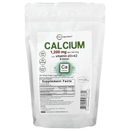 Micro Ingredients, Кальций с витамином D3 + K2 и бором, 300 таблеток