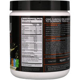 FURIOUS FORMULATIONS, Порошок для приема перед тренировкой Goku Gains, со вкусом жевательной резинки, 300 г (10.58 oz)