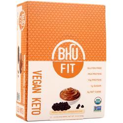 Bhu Foods, Веганский Кето-Гороховый Протеиновый Батончик Арахисовое масло + Шоколадная стружка 12 батончиков