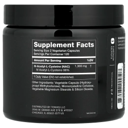 Toniiq, NAC, 240 капсул (650 мг на капсулу)