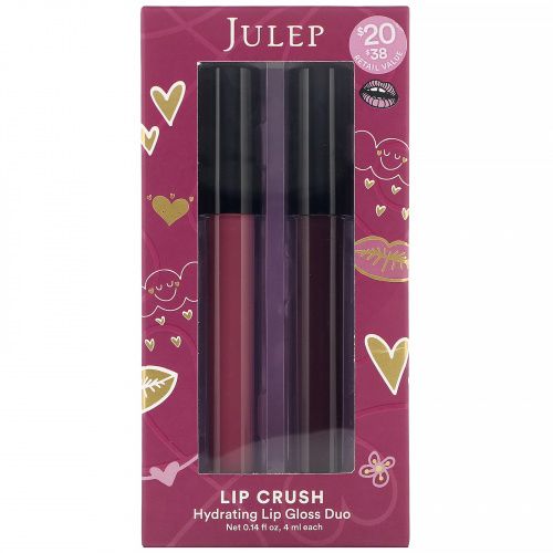 Julep, Lip Crush, два увлажняющих блеска для губ, 4 мл