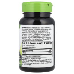 Nature's Way, Древесный уголь (Charcoal), активированный, 280 мг, 100 капсул