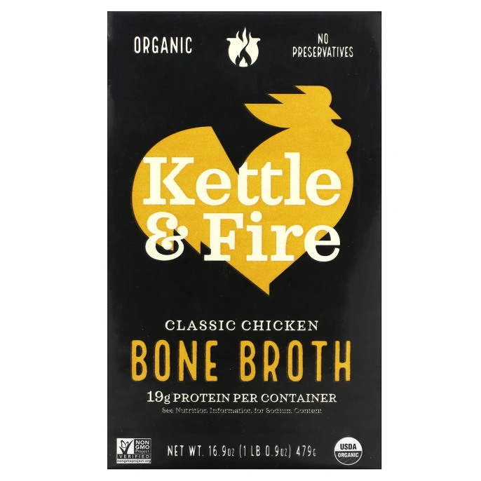 Kettle & Fire, Костный бульон, Курица, 16,2 унции (480 мл)