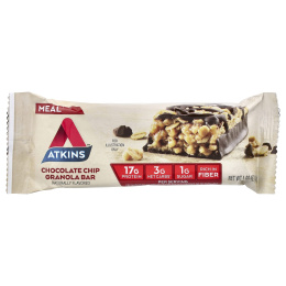 Atkins, Protein Meal Bar, гранола с шоколадной крошкой, 8 батончиков, 48 г (1,69 унции)