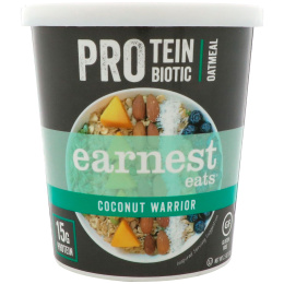 Earnest Eats, Protein Probiotic Oatmeal, Coconut Warrior, 2.5 oz (71 g)