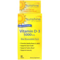 Sunshine, Vitamin D3, 5000 МЕ 30 Tablets