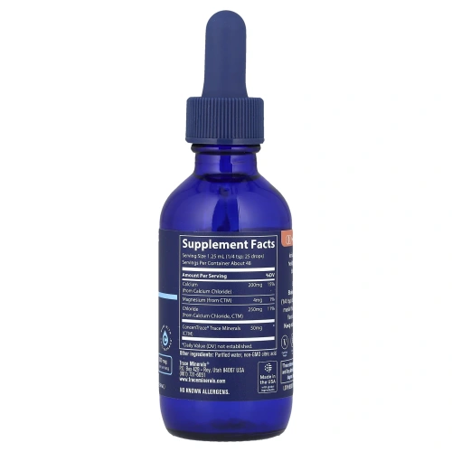 Trace Minerals Research, Ионный кальций (200 мг) 2 жидких унции