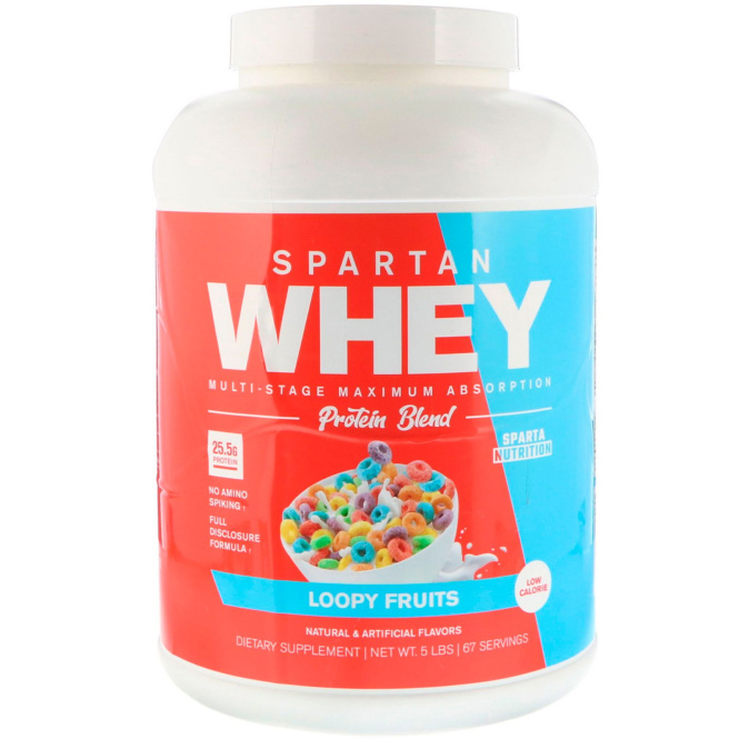 Sparta Nutrition, Spartan Whey, Loopy Fruits, 5 lbs