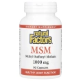 Natural Factors, МСМ, 1000 мг, 90 капсул