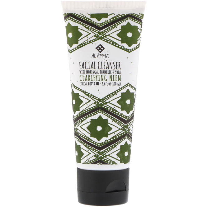 Alaffia, Neem Tumeric Cleanser with Yarrow & Moringa, 3.4 fl oz (100 ml)